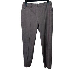 Paul Smith Womens Soho Fit Trouser Pants Size 38 Pure Wool Mid Rise Cropped